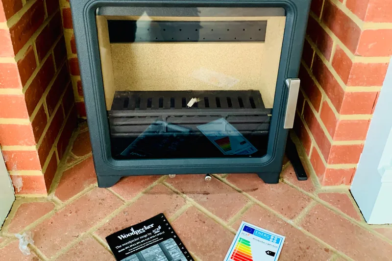 Wood burner installation in Minster, Kent